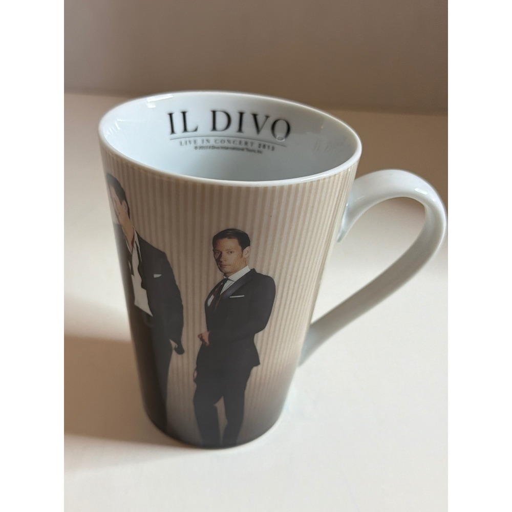 Il Divo Live in Concert 2013 Tour Mug Ceramic Coffee Cup Fan Memorabilia Tan